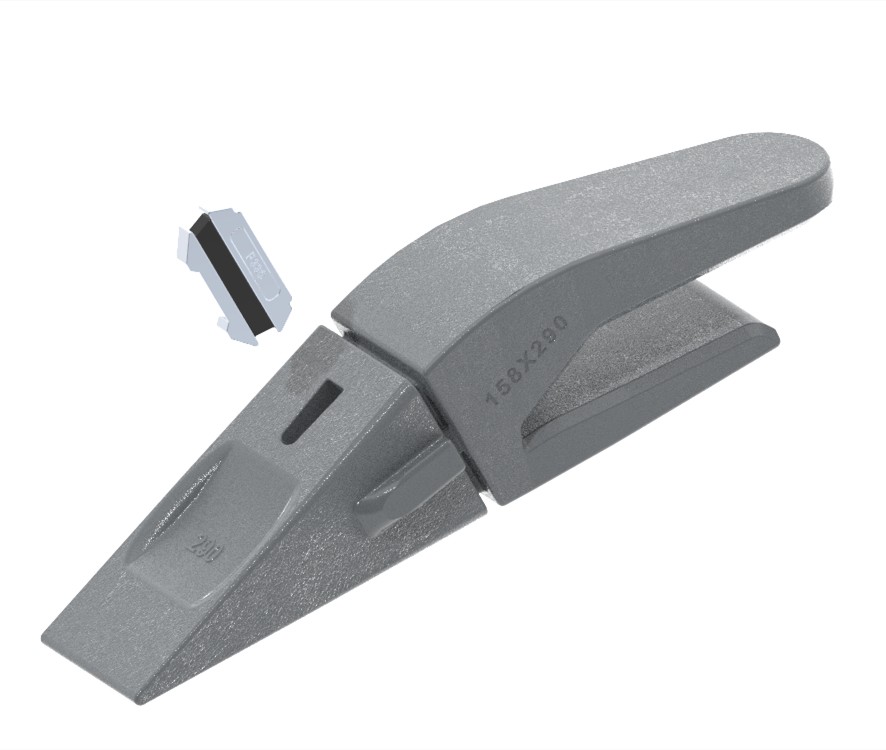 Hensley Style 290 Series Bucket teeth and Weld-on Adapter 158X290 (1)