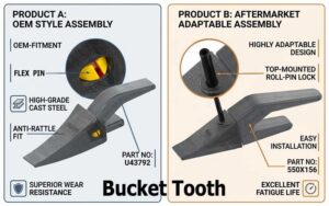 550156 Bucket Tooth and U43792 Bucket Tooth Adapter Casting Manufacturer